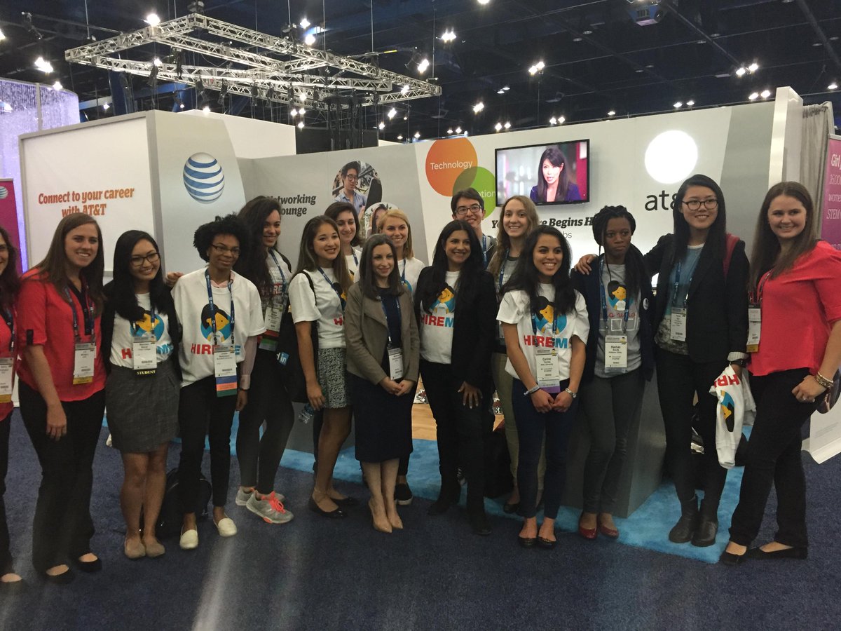 MobilizeNY's tweet image. .@ATT NY Pres got to spend the day w/ @reshmasaujani + some incredibly talented @GirlsWhoCode Alums at #GHC15 #STEM
