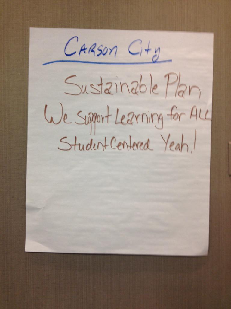 nevadasadler's tweet image. #rttd2015 #CMSLearning CCSD &quot;deep thoughts&quot; re: student centered learning (in haiku)