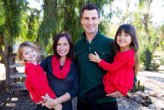 Maya Le Clark with her family 