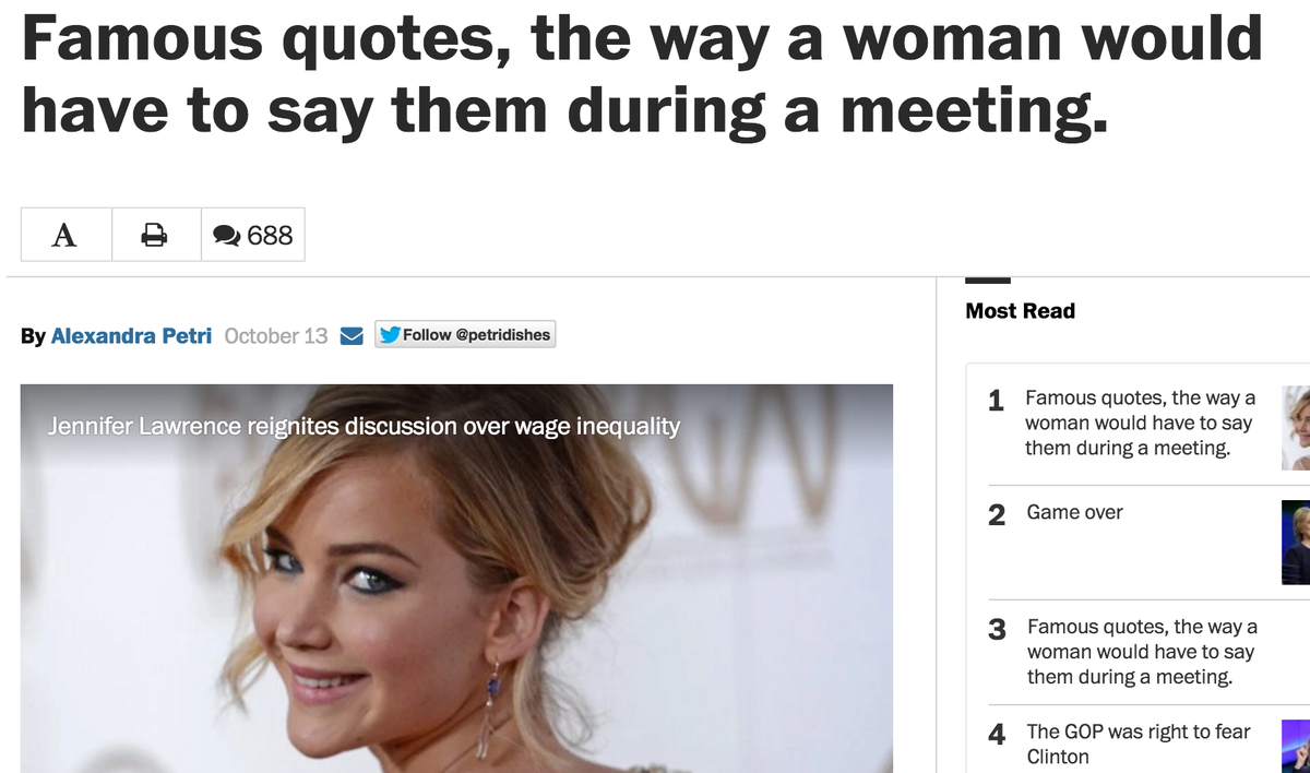 Ever changed the way you usually say something in order to be well received in a meeting? washingtonpost.com/blogs/compost/…