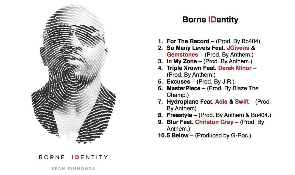 Rapzilla's tweet photo. Listen to @IAmSeanSimmonds' new album 'Borne IDentity' before it releases tomorrow http://t.co/1h72uewSnv http://t.co/cNJSeaCgJS