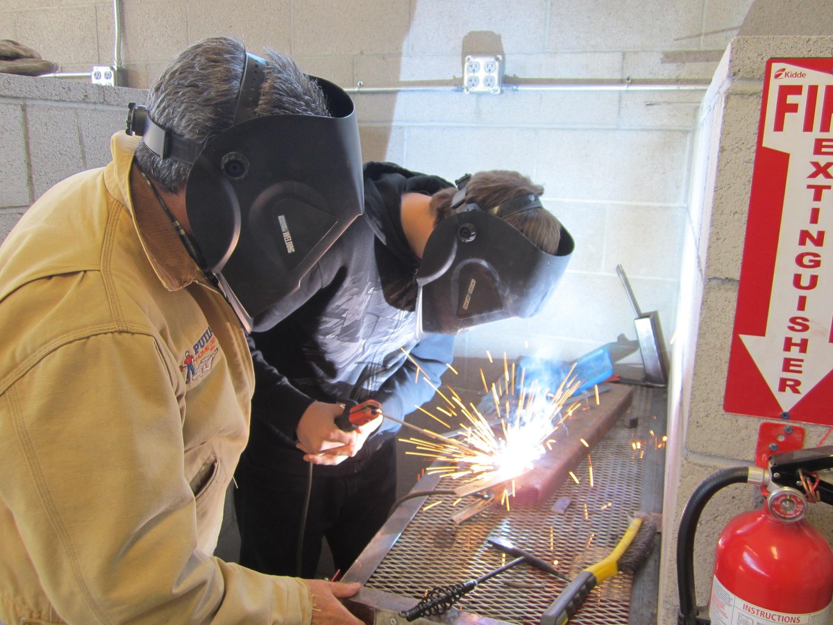 The avg pay for a welder is over $17/hour. JTED is Economic Development 101 for #AZ We put people to work! #IamCTE