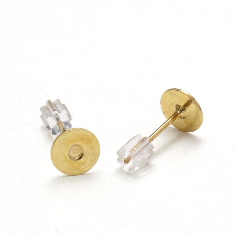 mixnmatchetsy's tweet image. 250 pairs Gold Stud Earrings 6mm Pads with Rubber Earnuts, E… etsy.me/1Pw7ftK #handmadejewelry #EarringPosts