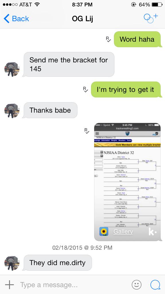 richiekreischer's tweet image. @TeamMcCoy2 last thing we talked about districts now that wrestling is here It don&apos;t feel right😩😭😭😩#practicepartner