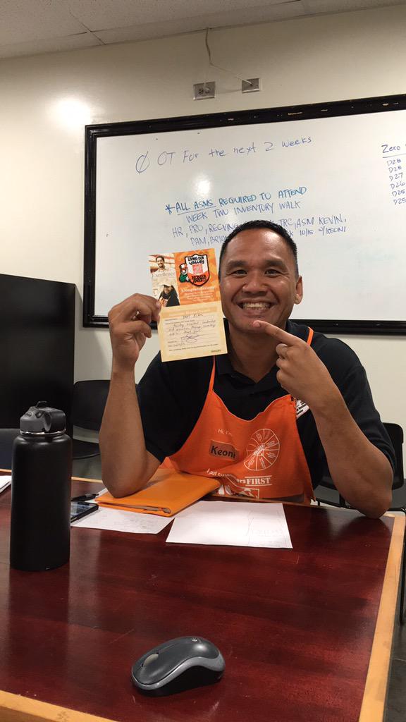 Shout out to Pam for excellent week two inventory walk!! Thank You for your hard work!!!!