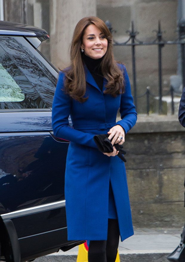 Kate Middleton wore a custom-made Christopher Kane coat for her visit ...