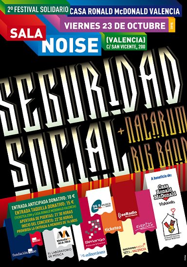 HospitalLaFe (@hospitallafe) on Twitter photo Y esta noche... ¡Fiestón de <a href="/CasaRonaldVLC/">Casa Ronald Valencia</a> con <a href="/SSocialOficial/">Seguridad Social</a>! Compra tu entrada en casaronaldvalencia.org/noticias.aspx?… Y esta noche... ¡Fiestón de <a href="/CasaRonaldVLC/">Casa Ronald Valencia</a> con <a href="/SSocialOficial/">Seguridad Social</a>! Compra tu entrada en casaronaldvalencia.org/noticias.aspx?…