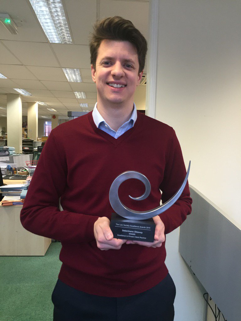 Got my hands on the award #lawsocawards #excellence #privateclient