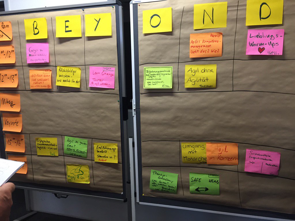 eike_reinel's tweet image. Einige spannende Sessions auf dem #beyondagilecamp :-) #QualDerWahl