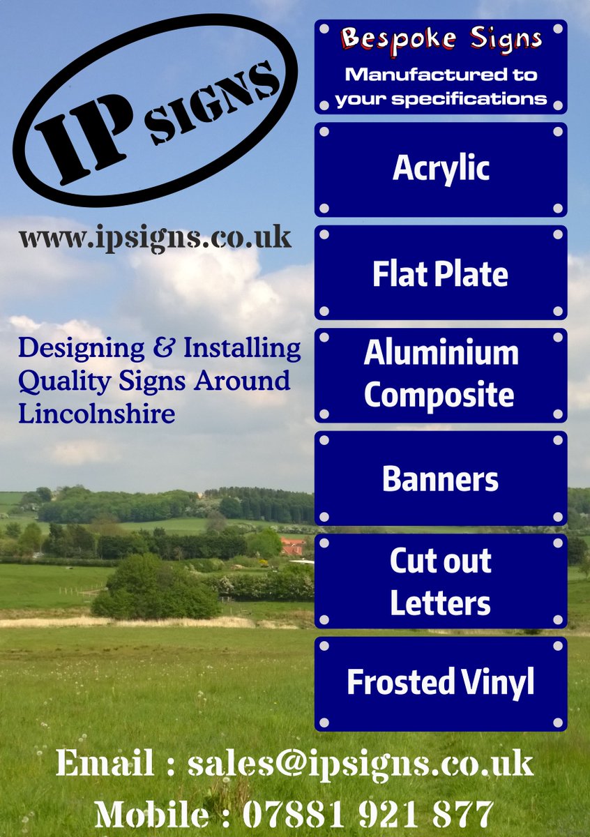 New Flyer for IP Signs. Designing, Manufacturing and Fitting Signs in ...