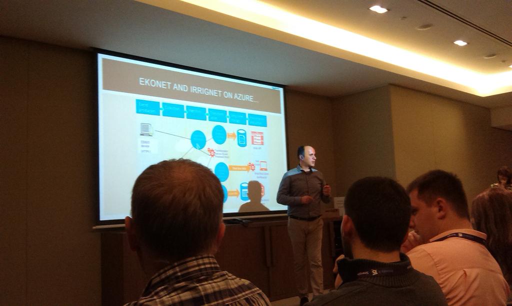 DunavNET's tweet image. @skrco at #Sinergija2015 talks on our projects #ekoNET and #irrigNET on #FIWARE and #MicrosoftAzure cloud platforms