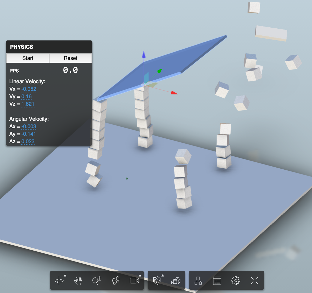 F3lipek's tweet image. Real-time Physics Simulation demo just for fun with #ammojs #ViewAndDataAPI #threejs #webgl
physics.autodesk.io
