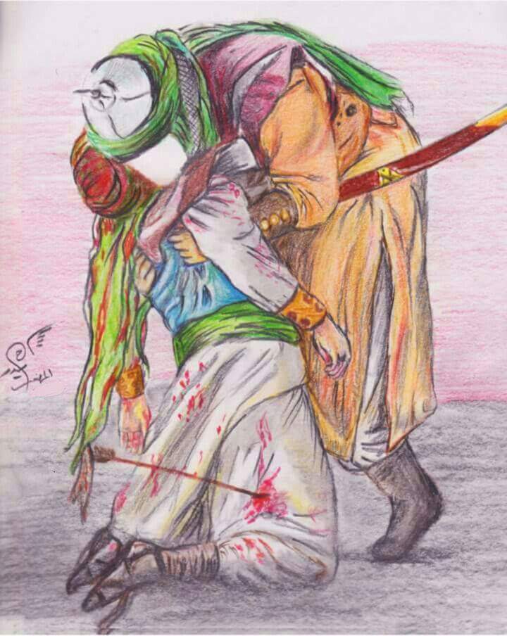 ساعد الله قلبك مولاي ياحسين 
عظم الله اجوركم ياشيعة علي  باستشهاد أشبه الناس بالرسول 
علي الاكبر