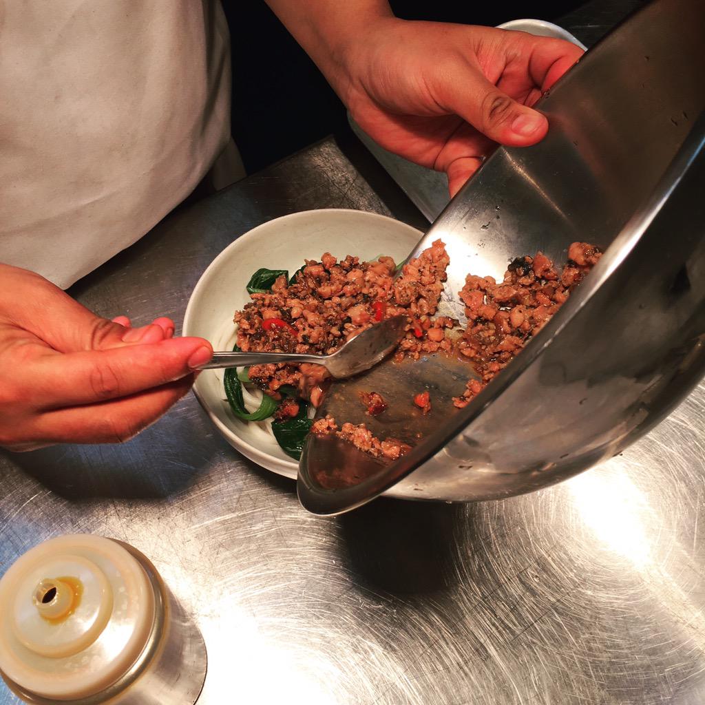 BOOM! Dan Dan noodles for our weekend lunch this Sat-Sun 12pm-3pm. Pork or mushroom, your choice. 
#masterrestaurant