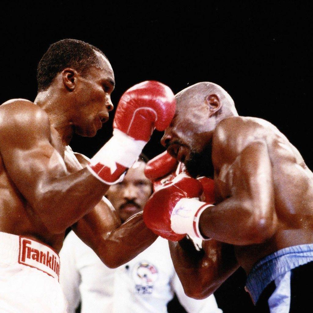 Working with the Marvelous Marvin Hagler. #HaglerLeonard #Boxing #Legends #FourKings ift.tt/1Mt1vff