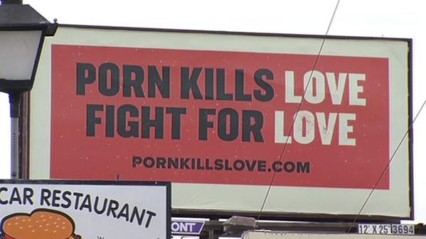 #PornKillsLove Have you seen the #BayArea billboards? Meet the man behind them. WATCH: abc7ne.ws/1k8IdoA