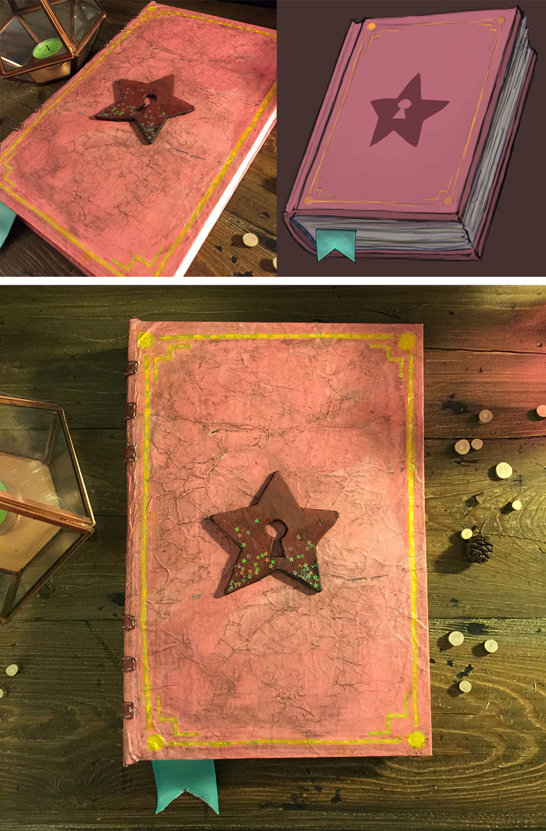 ConundrumCove's tweet photo. @angrypotato spent all weekend making this backer reward - a sketchbook to match Piper's Journal! #kickstarter http://t.co/IWdoCPnd6d