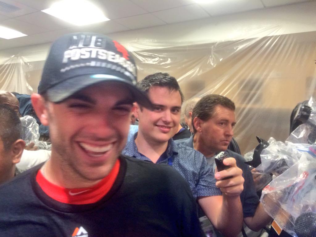 Mets's tweet photo. The Captain all smiles! #MetsWIN #LGM http://t.co/zez0aIZvT5