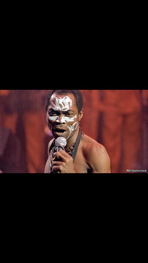 Our black icon today is the  King of Afro beat: Fela Kuti! Happy birthday to the legend as well    