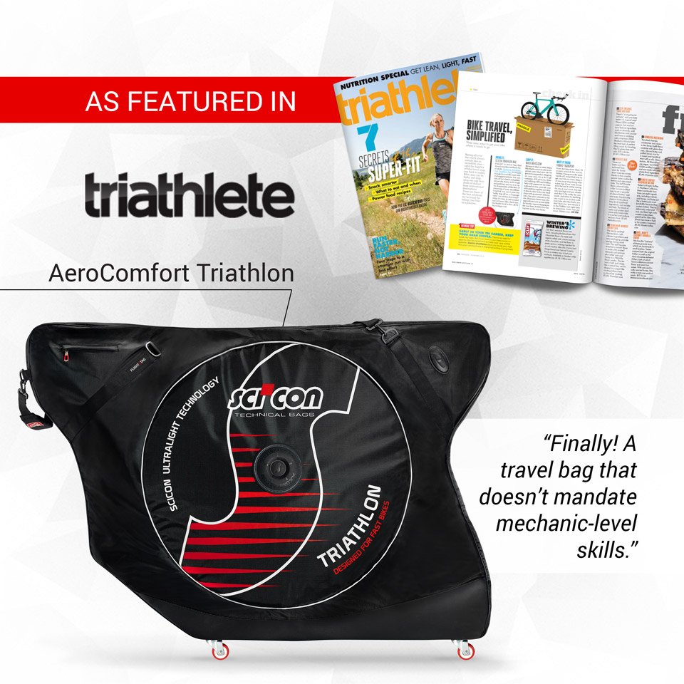 .<a href="/TriathleteMag/">Triathlete Magazine</a> give the #Scicon AeroComfort Triathlon the thumbs up in this month's edition. #packsaferidefast