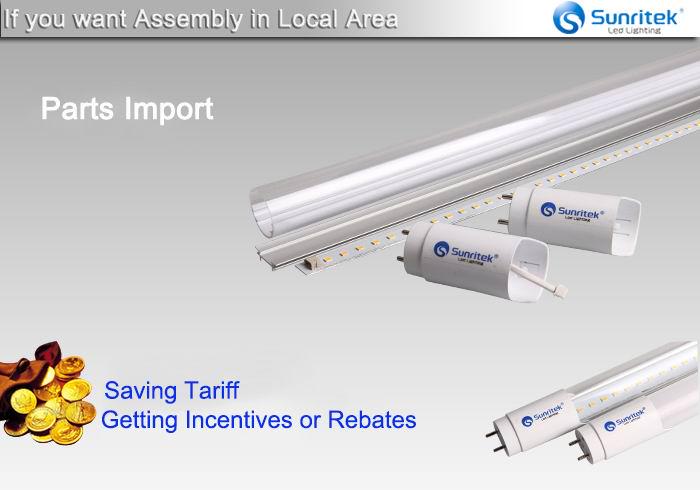 Sunritek_LED's tweet image. 100-150lm/w DLC/ETL/TUV LED lighting Tube with 5 to 10 years warranty Quick connection design