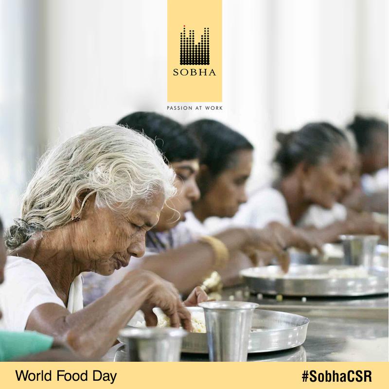 SobhaLtd's tweet photo. Ending hunger comes first,several poor people are fed every day at Sobha Community Center in Kerala.#WorldFoodDay http://t.co/yniJXkrUKf
