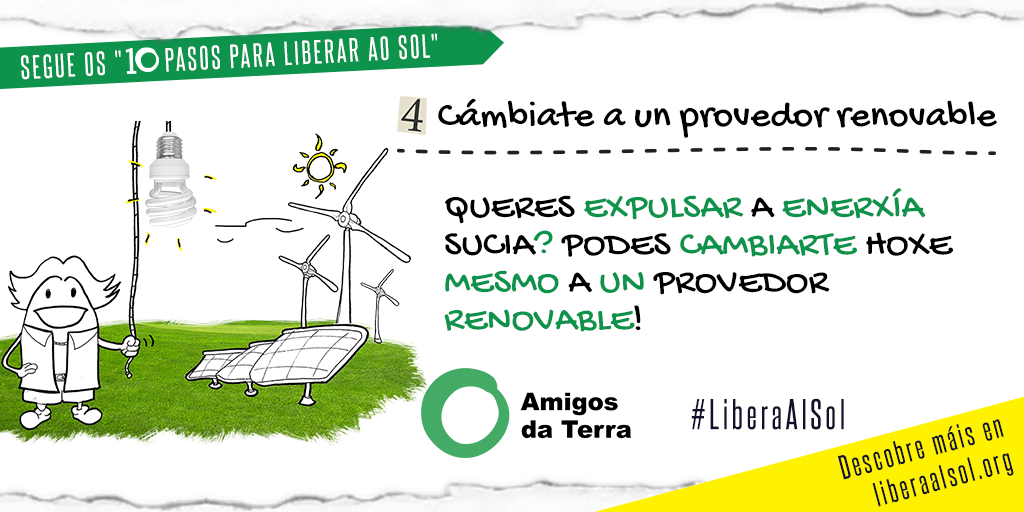 Farto/a de darlle os cuartos a abusivas compañías eléctricas? Hai alternativa #LiberaAlSol bit.ly/1Lcos8t