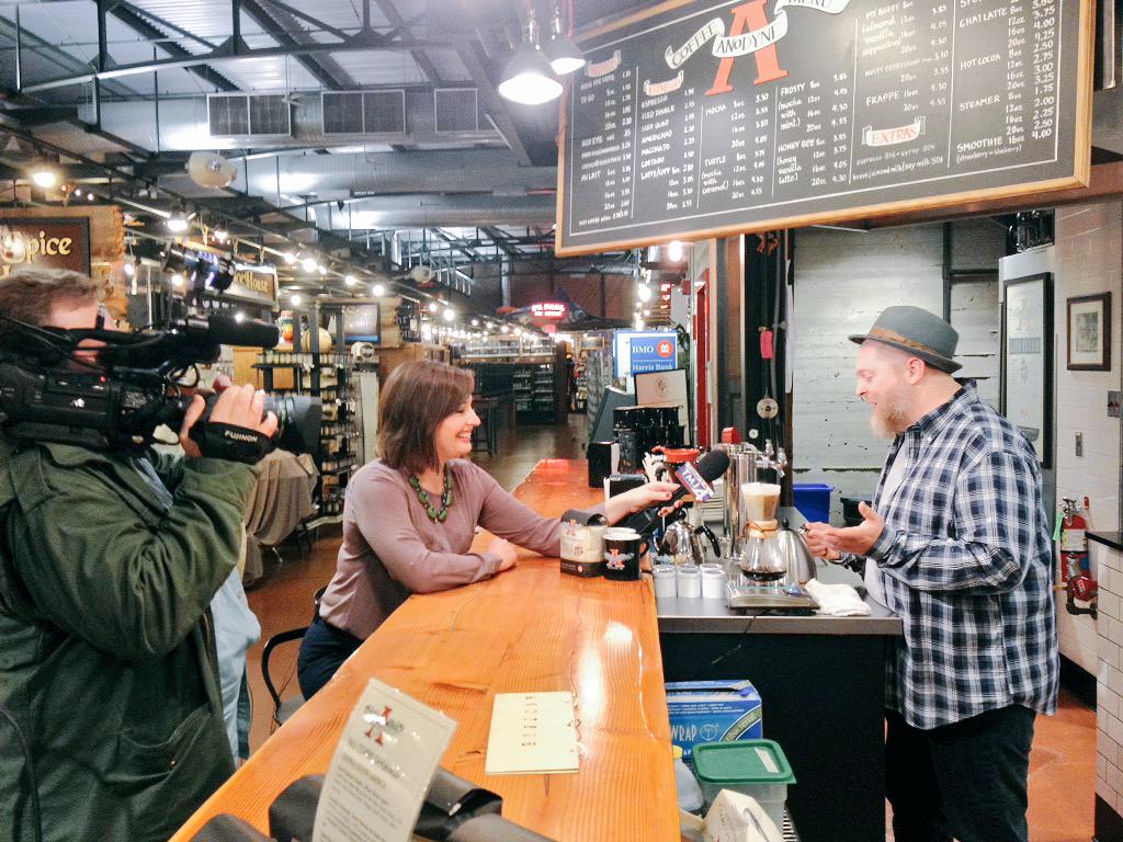 Milwaukee Public Market (@mkepublicmarket) on Twitter photo Local coffee talk today with <a href="/bridgetshanahan/">Bridget Shanahan</a> and Steve Kessler of @Anodynecoffee. #MKEmarket10year Local coffee talk today with <a href="/bridgetshanahan/">Bridget Shanahan</a> and Steve Kessler of @Anodynecoffee. #MKEmarket10year
