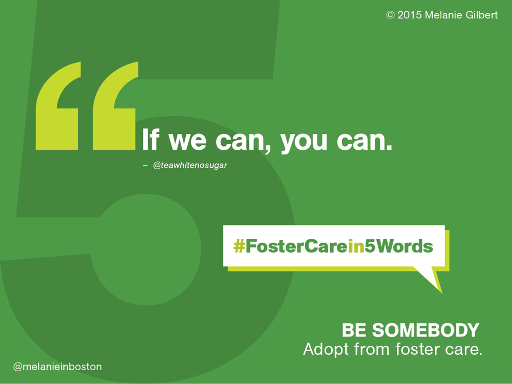 melanieinboston's tweet photo. .@teawhitenosugar tweets #fostercaring in #FosterCarein5Words. Share the love &amp; please RT/join the conversation! Thx http://t.co/vEpxbvj3uP