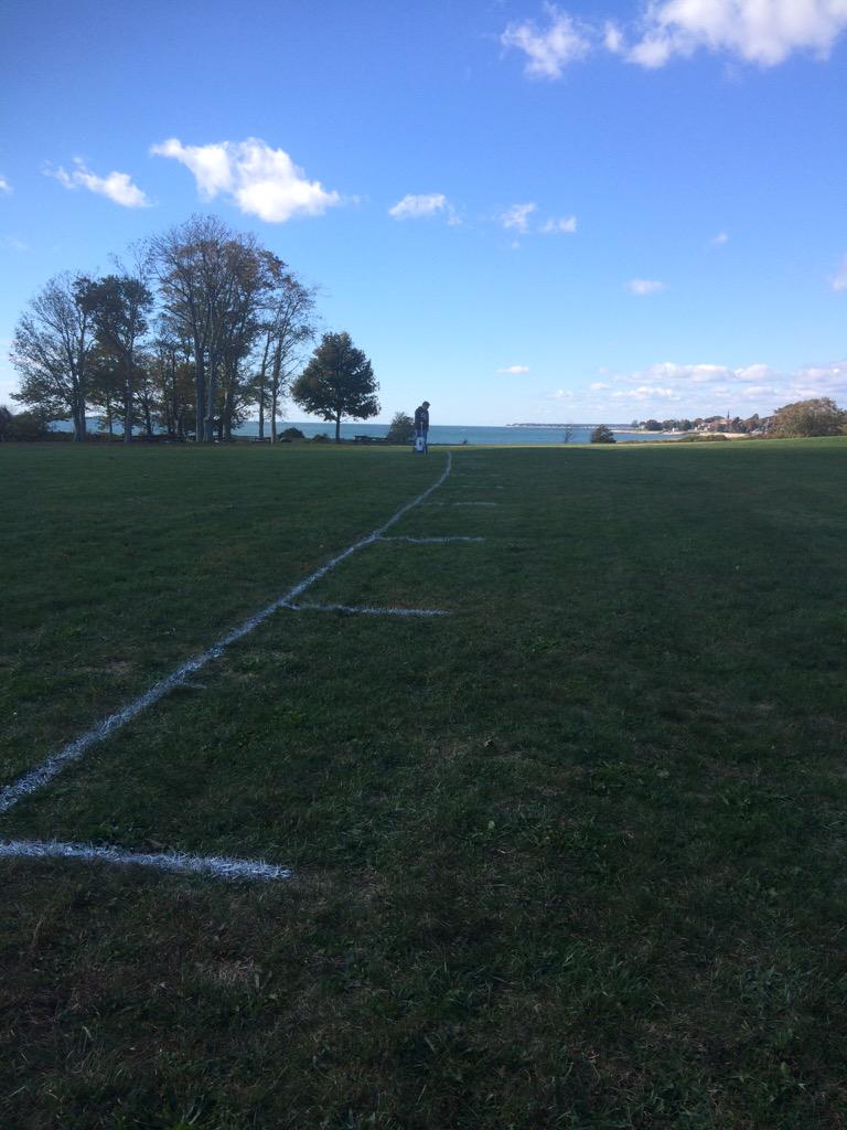 The start line is being painted!! #Conncollinvite2015