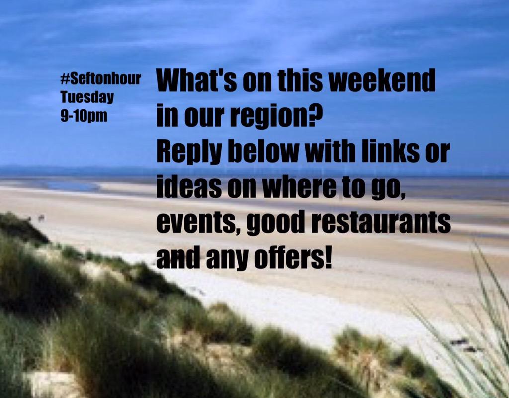 What to share what you have for us this weekend?
Tell me so we all know!
Deals/offers/events/menus etc!
#seftonhour