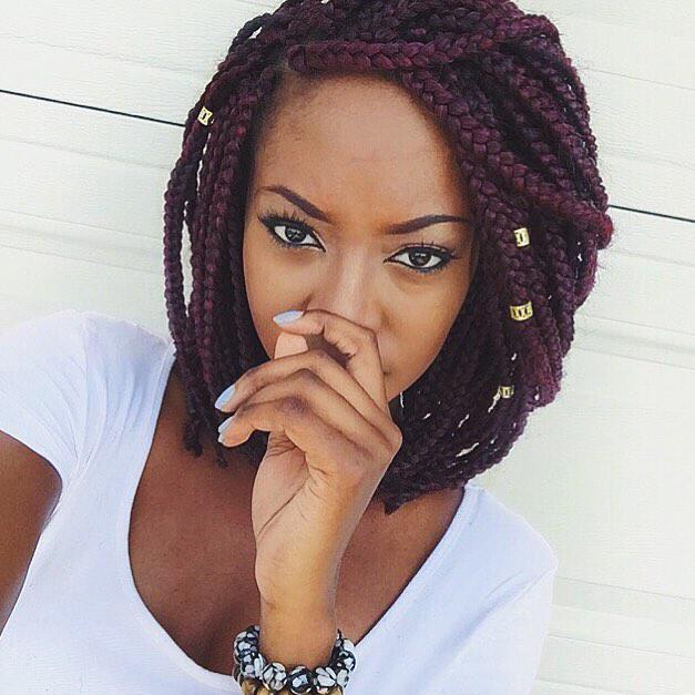 Pretty Hairstyles On Twitter Cool Short Box Braids Http T Co