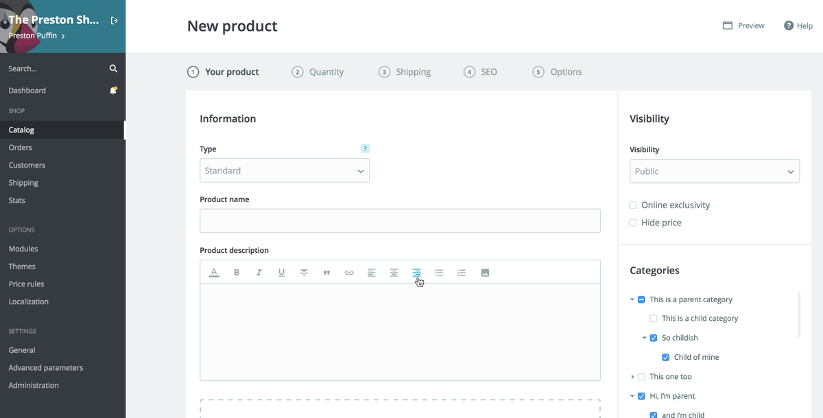 Vous rêviez de voir le nouveau Back Office de #PrestaShop 1.7? Le voici en preview! [/!\ sujet à modifications /!\]