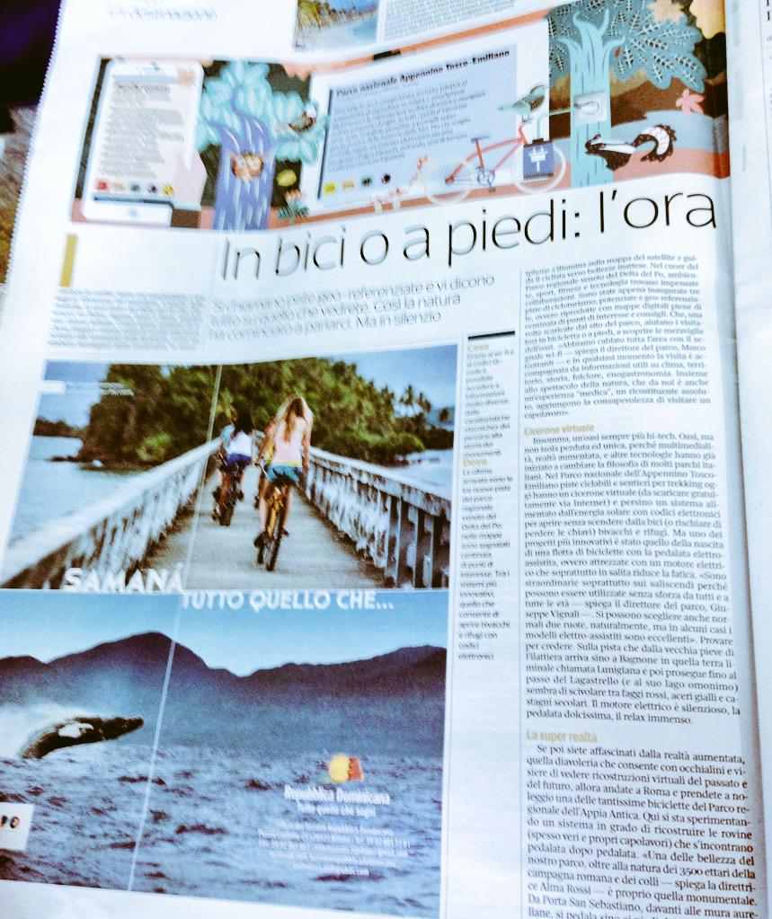 lavpenni's tweet photo. Italian newspaper promoting car-free holidays! @ALTravelProject @Stana_Katic  Let's promote ATP! #atp #GOcarFREE http://t.co/EA1YEkf5oC