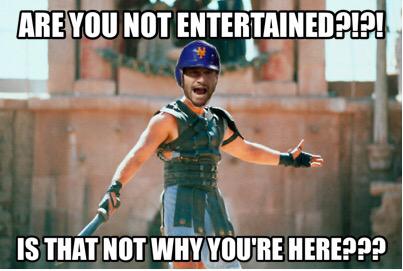 LifeOfTimReilly's tweet image. Sums up how Daniel Murphy treated the Dodgers and their fans in L.A. Last night. #Mets #LGM #Gladiator #IMWITH28