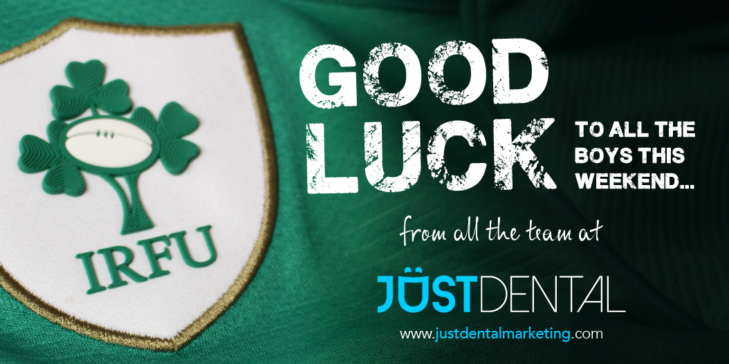 WeAreJUSTDental's tweet photo. Good luck to Ireland this weekend! #GoodLuckIreland #ShoulderToShoulder #WorldCup2015 http://t.co/rUWNwpyzkA