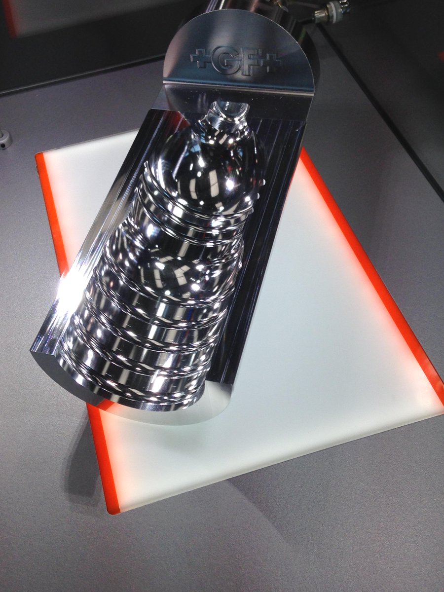 Fantastic bottle mould part produced on our Mikron HSM 600U. Finished with a diamond mill tool..NO POLISHING REQ'D!!