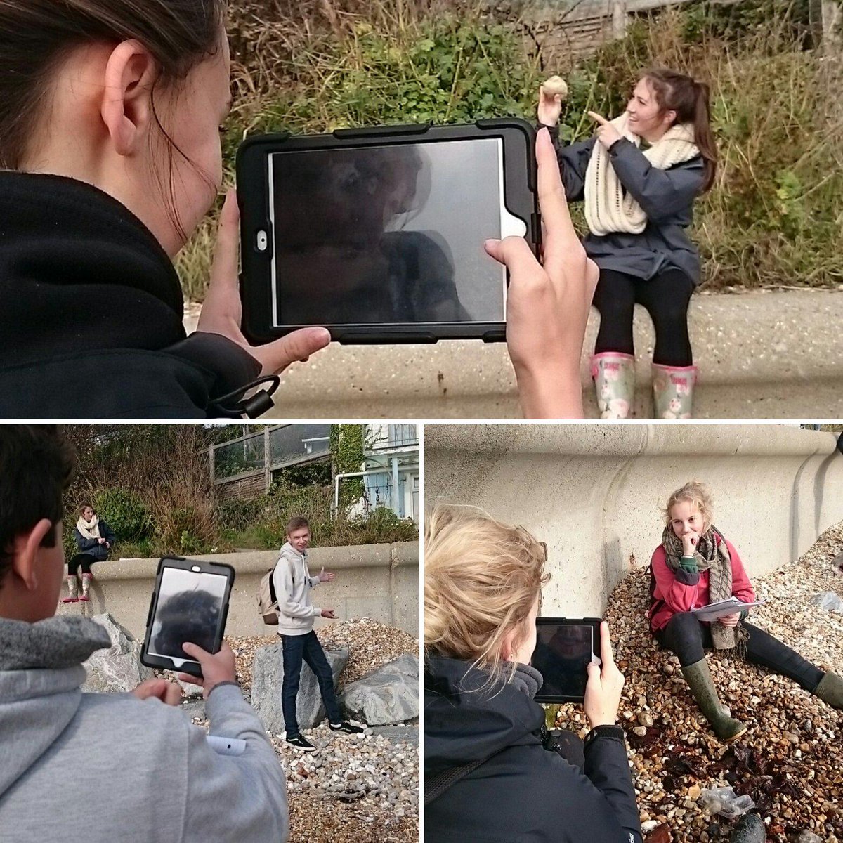 GordonsGeog's tweet image. Y12 using iPads to make video case studies of coastal management - videos to come #techforlearning #action