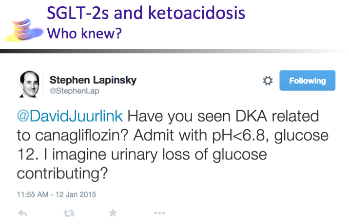 DavidJuurlink's tweet photo. Just spoke about a drug safety topic I first encountered on Twitter. Docs, get your colleagues on. #csim2015 http://t.co/qg0qnQXRPP