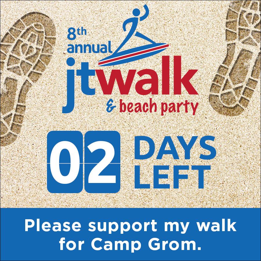 VBJTWalk's tweet photo. TWO DAYS! Got your team set up yet? Reply and tell us who you're walking with! #JTWalk2015 http://t.co/vZQkA1ZDKy