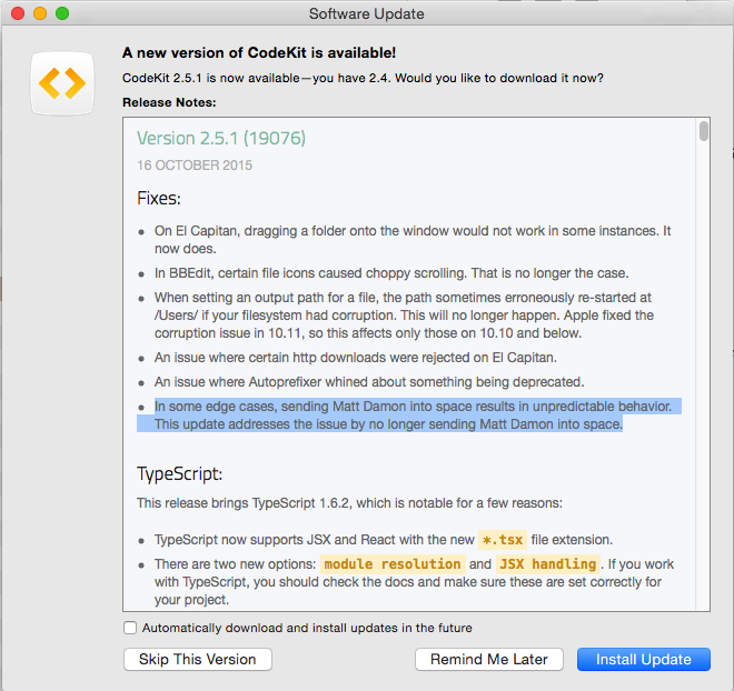 frequencydesign's tweet image. Gotta love programmers with a sense of humour! #codekit #mattdamon @bdkjones
