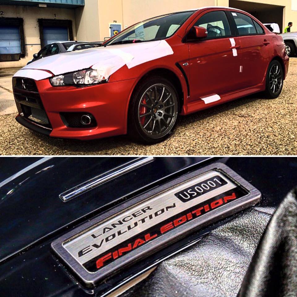 Planet__Mitsu's tweet photo. Introducing the Lancer Evolution Final Edition US0001. #EvoHallOfFame http://t.co/4X3whsIY6R