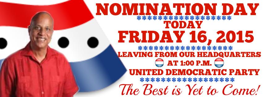 UDPBelize42's tweet photo. Rain or Shine, it's NOMINATION DAY!! UDP ALL THE WAY!! http://t.co/uaQDY8zNgW