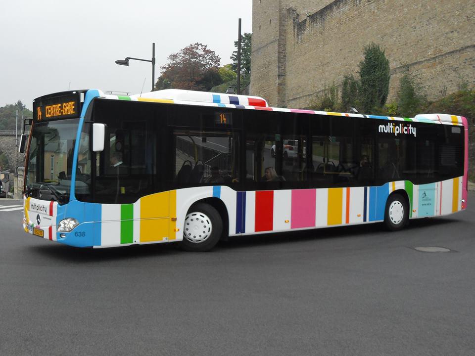 scottishautism's tweet photo. Rob Griffith spotted this wonderfully colourful bus and sent it to us to show his #spectrumofsupport! http://t.co/Utpm5NfXtw