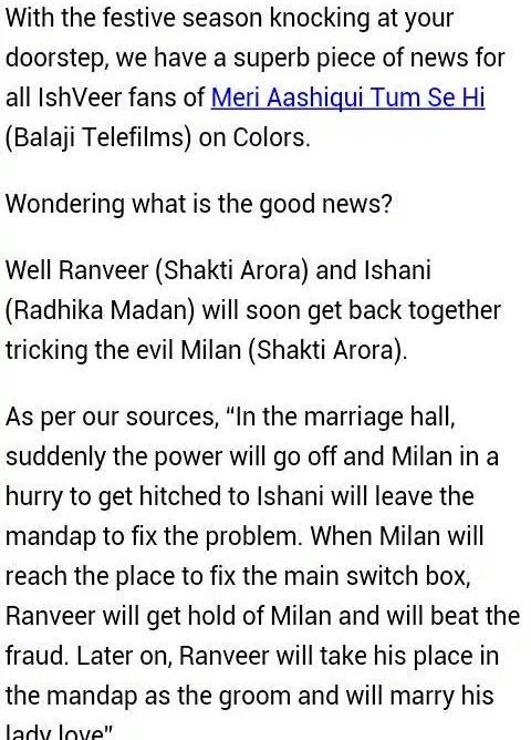 Rohitkeshari10's tweet photo. @_MeriAashiqui_ #SploierAlert #UpcomingTwist.! You're excited guys...!!! @mahi_IshVeerFc @mirha_noor http://t.co/Q3xe4gkF8L
