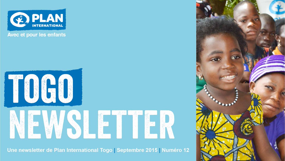 Plan International Togo Newsletter, édition de septembre, à découvrir sur bit.ly/1Le1A8R