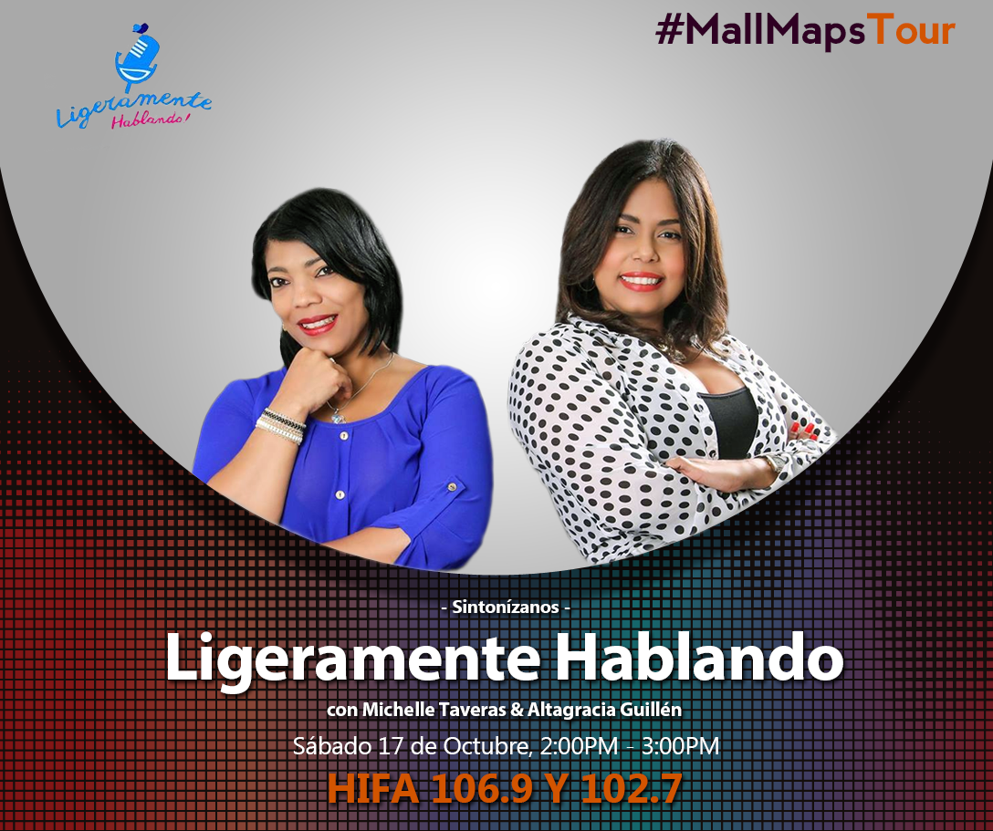 MallMapsRD's tweet photo. #MallMaps estará en @hablandoligeram por 106.9 DN. Y 102.7 para el resto del pais. No te lo pierdas. #MallMapsTour. http://t.co/3vazHK0CS4