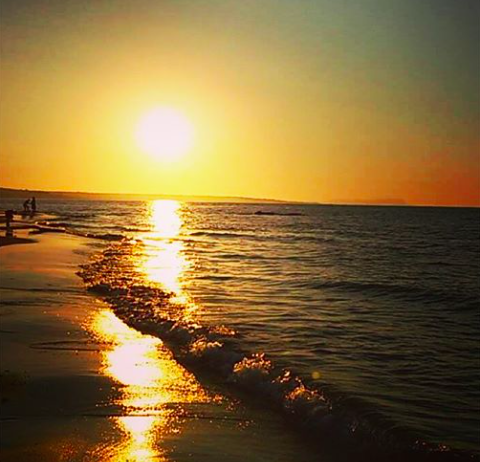 Who has made the stroll across the beautiful #Malia beach?
