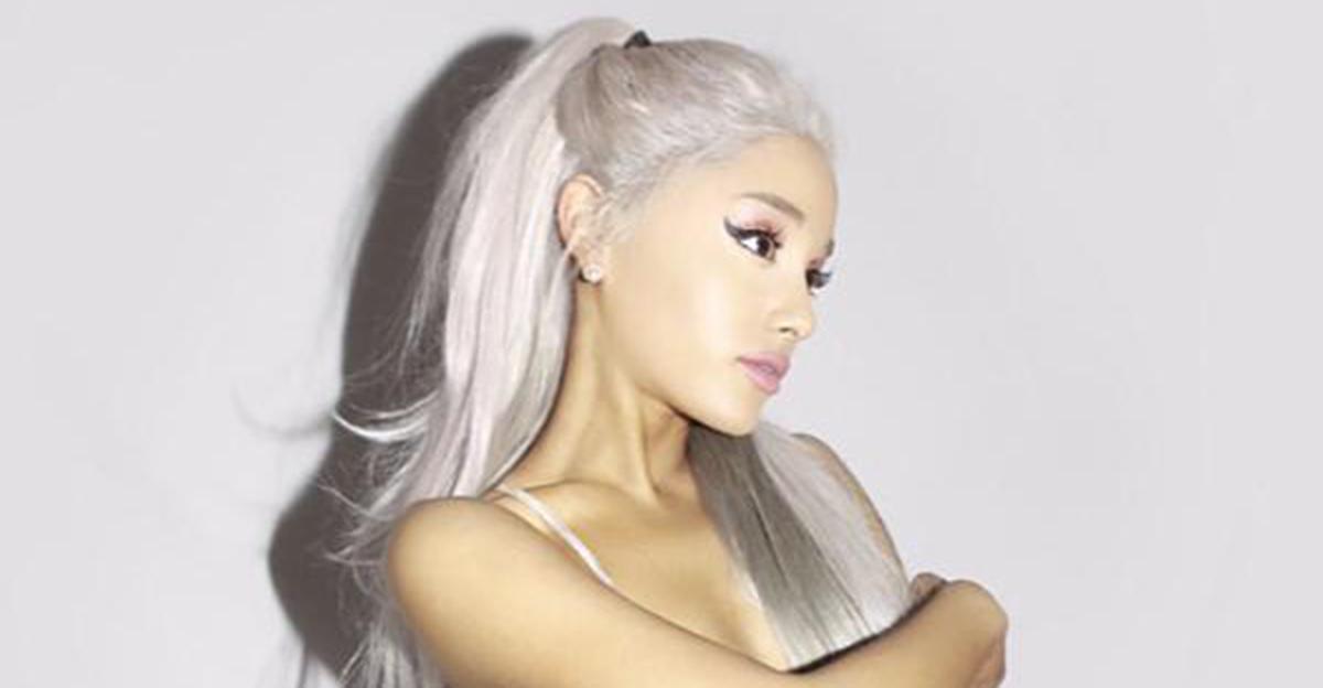 Ariana Grande Dyed Newly Platinum Hair Silver Ariana Grande Dyed