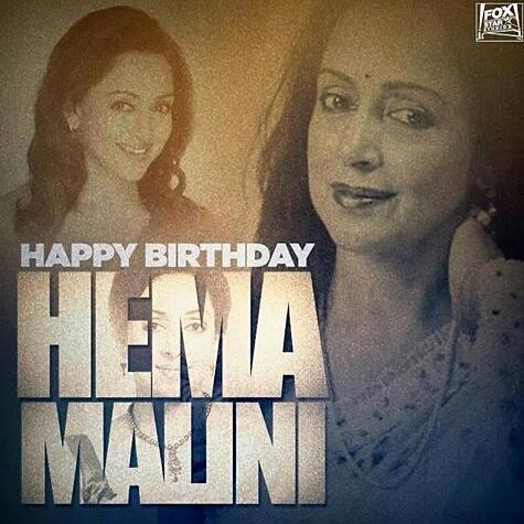 Happy Birthday to Hema Malini 